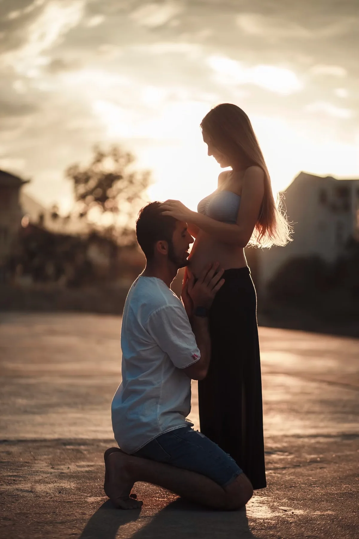 Couple accompagnant une grossesse