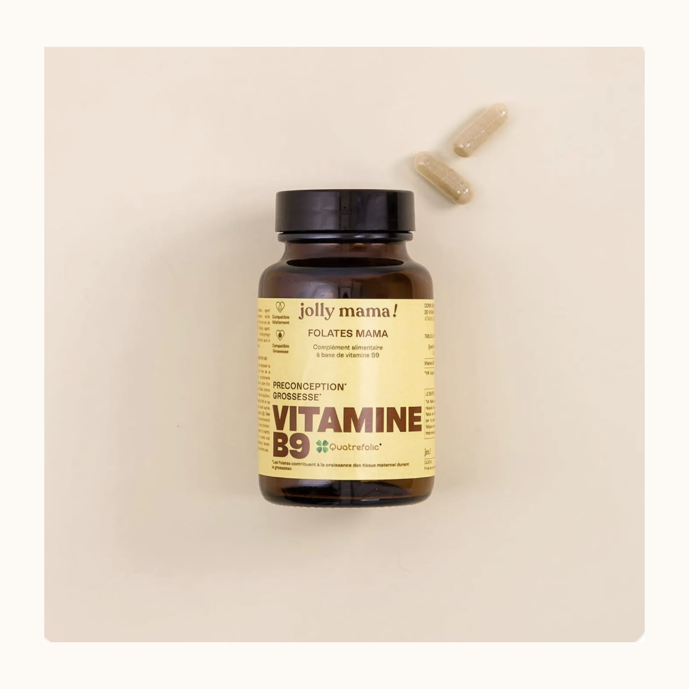 Folates Mama — Vitamine B9 méthylée Quatrefolic®